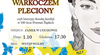 koncert warkoczem pleciony, zamek Chudów, godzina 17:30, w niedzielę 1 października. WSTĘP WOLNY!